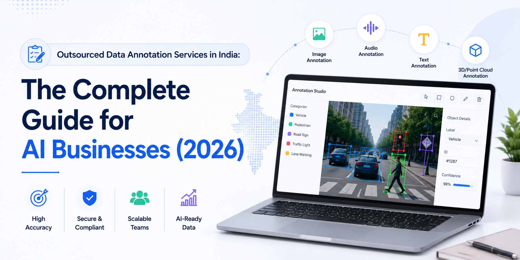 Outsourced Data Annotation Services in India: The Complete Guide for AI Businesses (2026)