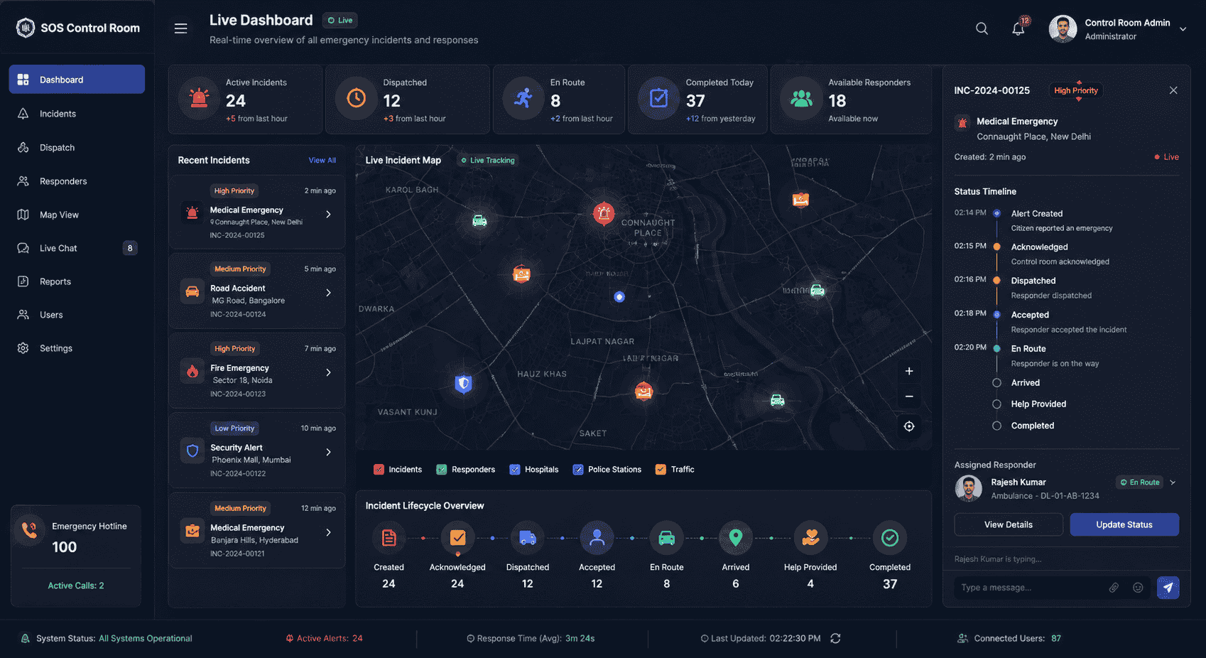 Building a Real-Time Emergency Coordination and Incident Management Platform