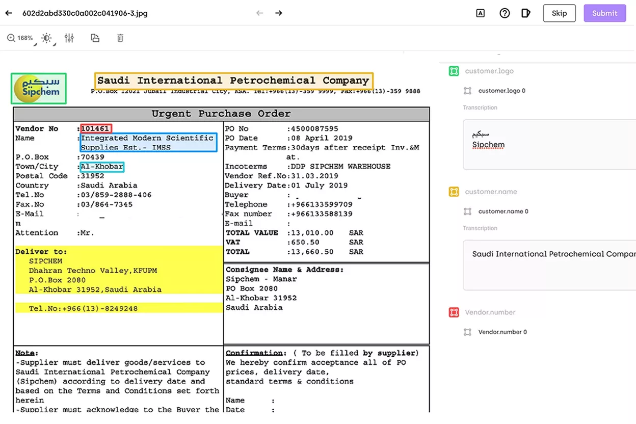 Document Data Annotation
